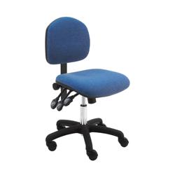 Fabric Chair Desk H and Nylon Base, 17"-22" H  Three Lever Control